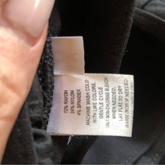 Ann Taylor Loft black very stretchy knit bootcut pants 5 pocket size 2-6 - Picture 7 of 8